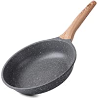 Los mejores  - ZUOFENG Sartén Antiadherente de 20CM- Aluminio Fundido Sartenes para Saltear. (Gris- 20_cm)